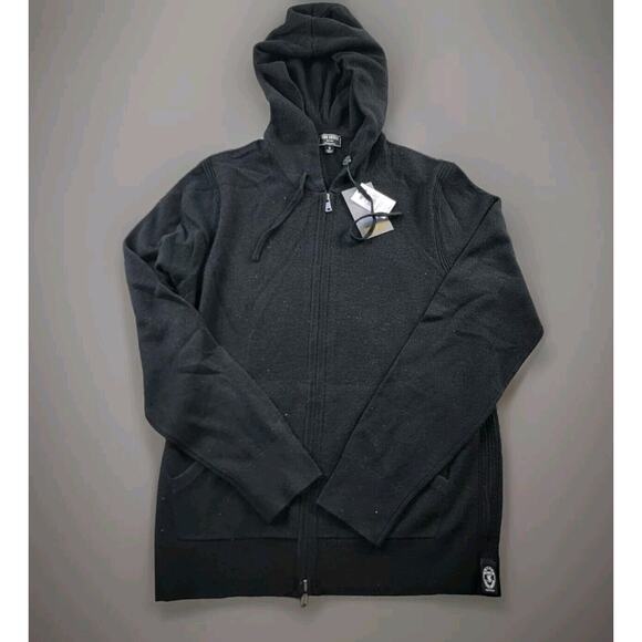 Todd Snyder Full Zip Cashmere Hoodie size S Black SW6487696 - Picture 1 of 10